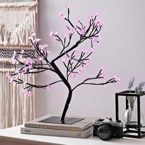 Two Kirkland's Pre-Lit Cherry Blossom Trees